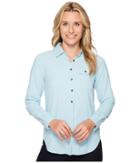 Columbia Bryce Canyon Stretch Long Sleeve Shirt (blue Sky) Women's Long Sleeve Button Up