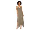 Michael Stars Cotton Modal Long Strappy Dress (camo) Women's Dress