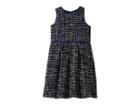 Us Angels Boucle Dress (big Kids) (navy) Girl's Dress