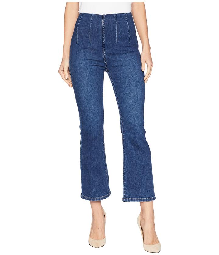 Free People Ultra High Crop Boot Jeans (blue) Women's Jeans