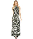 Bebe Halter Maxi Dress (mystique Print) Women's Dress