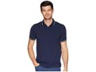 Fred Perry Twin Tipped Shirt (carbon Blue/snow White/navy) Men's Short Sleeve Knit
