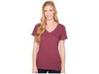 The North Face Short Sleeve Sand Scape V-neck Tee (crushed Violets) Women's T Shirt