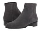 Aquatalia Luana (anthracite Suede) Women's Zip Boots