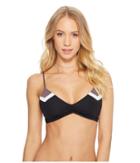 L*space Color Block Haley Reversible Top Exclusive (black) Women's Swimwear