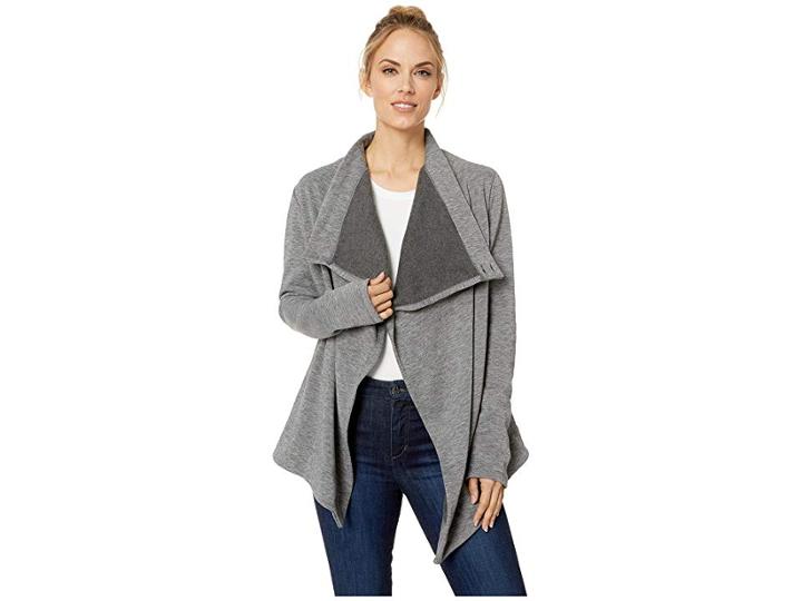 Fig Clothing Klu Cardigan (heather Grey) Women's Sweater