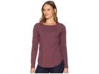 Royal Robbins Yosemite Slub Boat Neck Long Sleeve (beet) Women's Long Sleeve Pullover