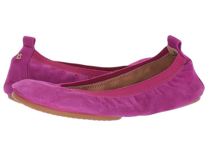 Yosi Samra Samara (fuchsia Kid Suede) Women's Flat Shoes