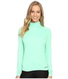 Hot Chillys Peach Roll T-neck (spring Green) Women's Long Sleeve Pullover