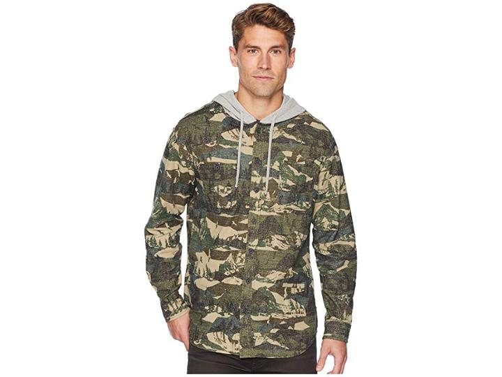 Unionbay Campout Flannel Hoodie (lodge) Men's Sweatshirt