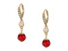 Lauren Ralph Lauren Beaded Drop Earrings (red) Earring