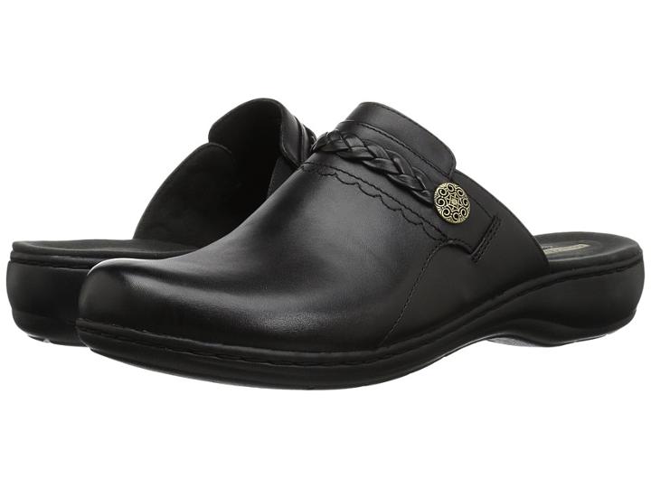 Clarks Leisa Carly (black Leather) Women's Shoes