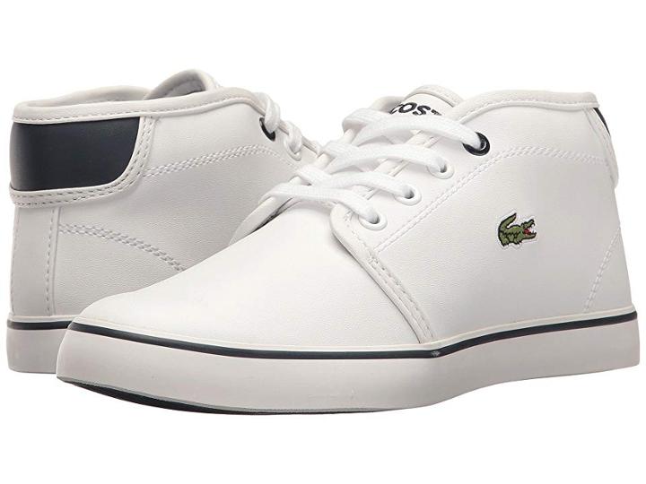 Lacoste Kids Ampthill 117 2 Sp17 (little Kid) (white/navy) Kids Shoes