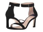 Stuart Weitzman 75 Square Nudist (black Suede) Women's Shoes