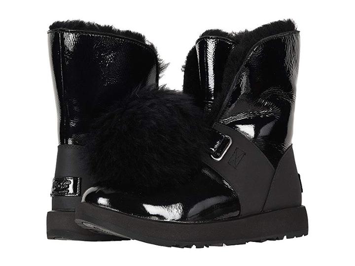 Ugg Isley Patent Waterproof Boot (black) Women's Cold Weather Boots