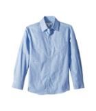 Appaman Kids The Standard Suit Shirt (toddler/little Kids/big Kids) (blue Houndstooth) Boy's Clothing