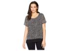 Michael Michael Kors Boho Block Cut Out Top (black/maroon) Women's Clothing