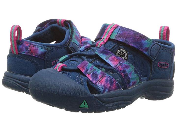 Keen Kids Newport H2 (toddler) (navy Tie-dye) Girls Shoes