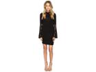 Romeo & Juliet Couture Long Sleeve Lace Woven Dress (black) Women's Dress