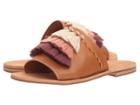 Frye Riley Tassel Slide (tan) Women's Sandals