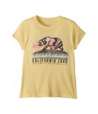 Billabong Kids Cali Bear Love Tee (little Kids/big Kids) (mellow Yellow) Girl's T Shirt