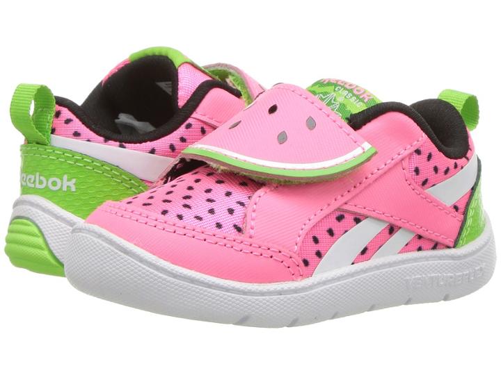 Reebok Kids Ventureflex Chase Ii (infant/toddler) (pink Zing/green) Girls Shoes
