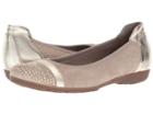 Gabor Gabor 84.167 (taupe Velour/luxor Metallic) Women's Flat Shoes