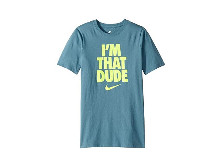Nike Kids Nsw That Dude T-shirt (big Kids) (celestial Teal/volt) Boy's T Shirt