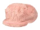 Steve Madden Faux Fur Baker Hat (blush) Caps