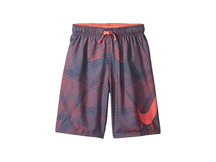 Nike Kids Flywire Line Swoosh Breaker 8 Trunks (big Kids) (light Carbon) Boy's Swimwear