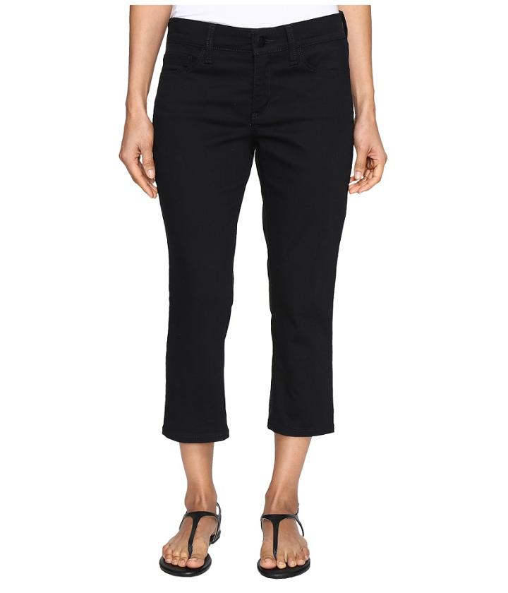 Nydj Petite Petite Alina Capri Jeans In Colored Denim (black) Women's Jeans