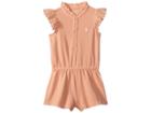 Ralph Lauren Baby Cotton Flutter-sleeve Romper (infant) (fair Orange) Girl's Jumpsuit & Rompers One Piece