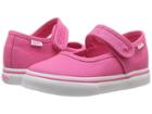 Vans Kids Mary Jane (toddler) (hot Pink/true White) Girls Shoes