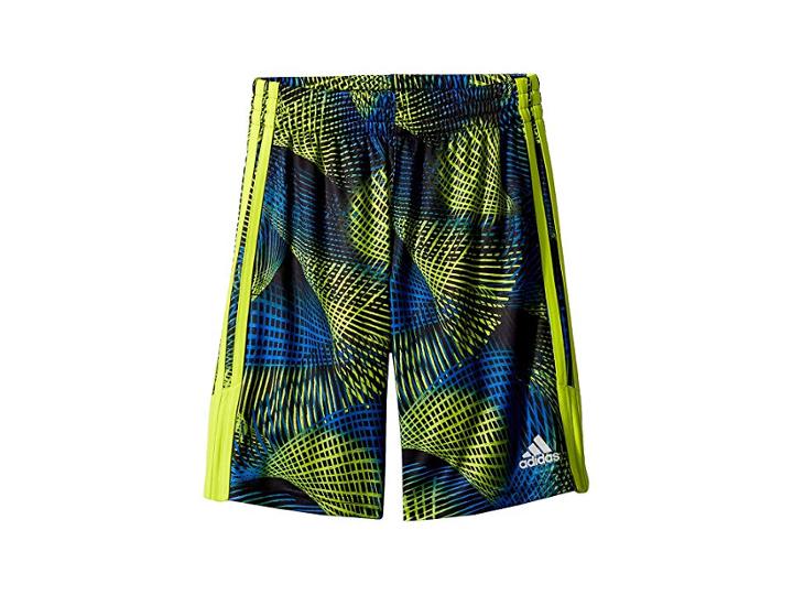 Adidas Kids Amplified Net Shorts (big Kids) (bright Yellow) Boy's Shorts