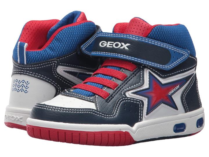 Geox Kids Jr Gregg 20 (little Kid/big Kid) (navy/white) Boy's Shoes