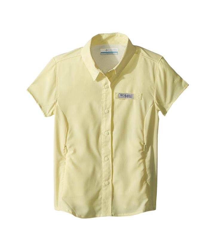 Columbia Kids Tamiami Short Sleeve Shirt (little Kids/big Kids) (endive) Girl's Short Sleeve Button Up