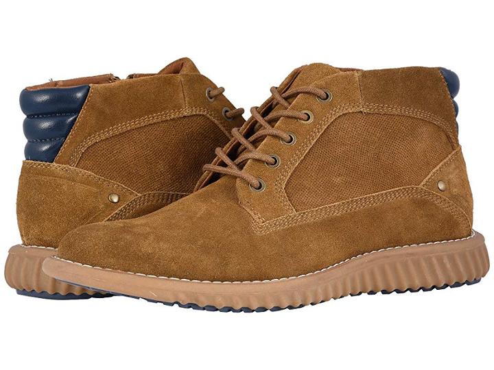 Steve Madden Vasco (cognac Suede) Men's Lace-up Boots