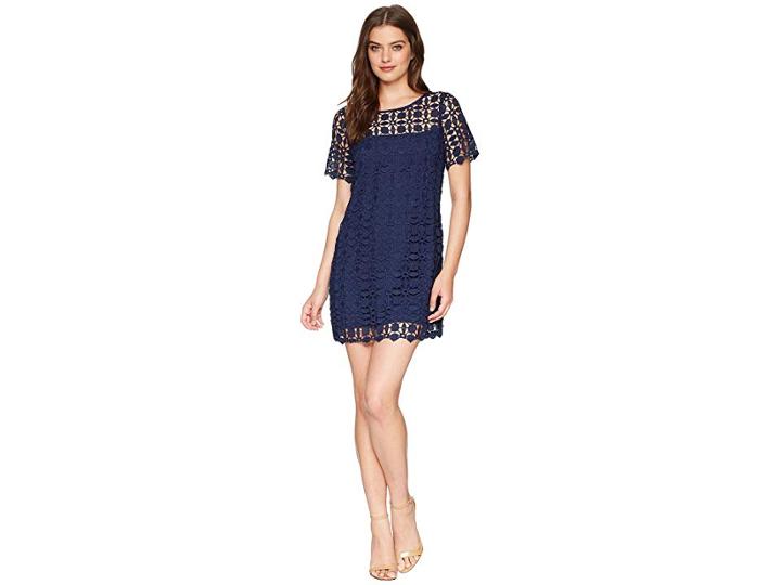 Laundry By Shelli Segal Venise Shift Dress (midnight) Women's Dress