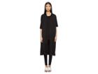 Y's By Yohji Yamamoto U-b Fly Front Open Long Vest (black) Women's Vest