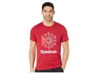 Reebok Graphic Tee (cranberry Red/white) Men's Short Sleeve Pullover