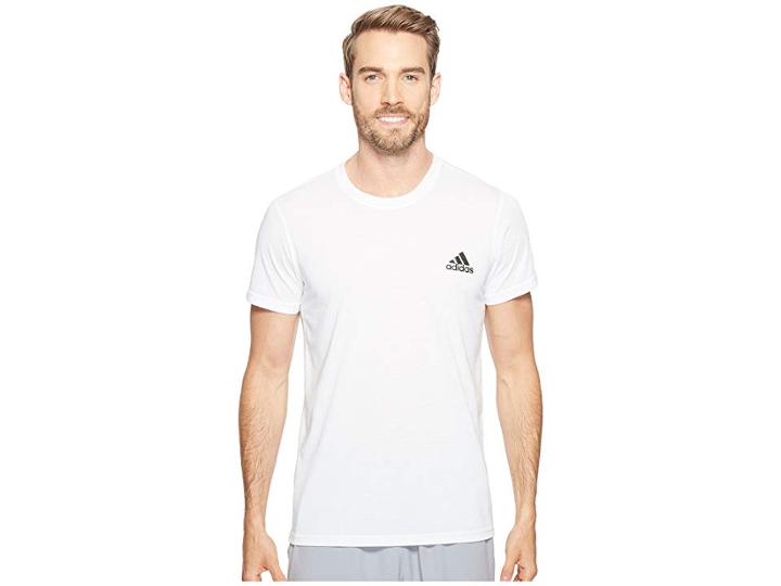 Adidas Ultimate Crew Short Sleeve Tee (white) Men's T Shirt