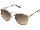 Guess Gf6053 (shiny Gold/brown/brown Gradient Lens) Fashion Sunglasses