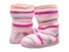 Joules Kids Fleece Lined Slippersock (toddler/little Kid) (pink Multi Stripe) Girls Shoes