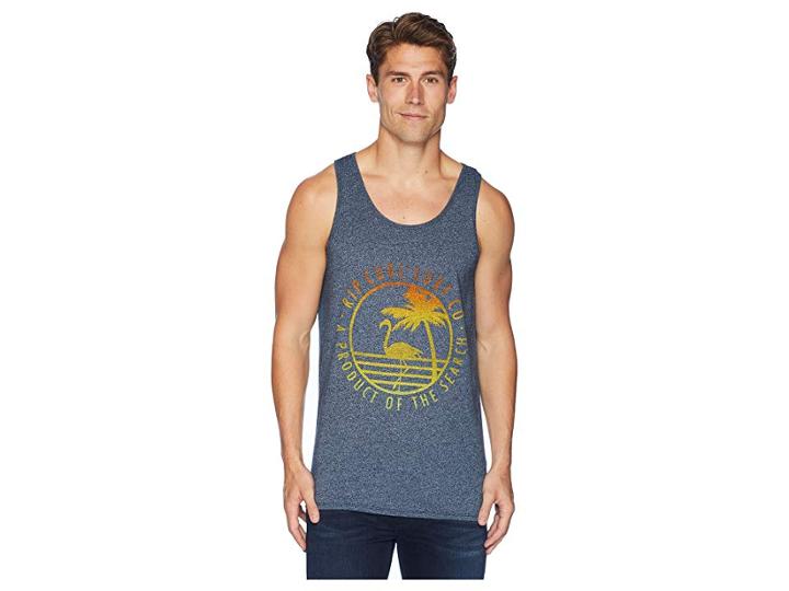 Rip Curl Tropics Mock Twist Tank Top (navy) Men's Clothing