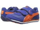 Puma Kids Puma Speed Light Up V Ps (little Kid/big Kid) (mazarine Blue/vibrant Orange) Boys Shoes