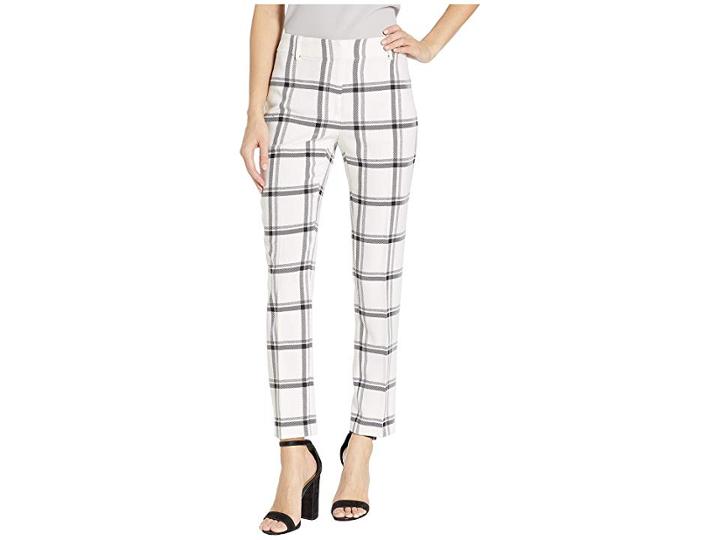 Calvin Klein Novelty Plaid Pants (black/white) Women's Casual Pants
