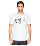 O'neill Register Short Sleeve Screen Tee (white) Men's T Shirt