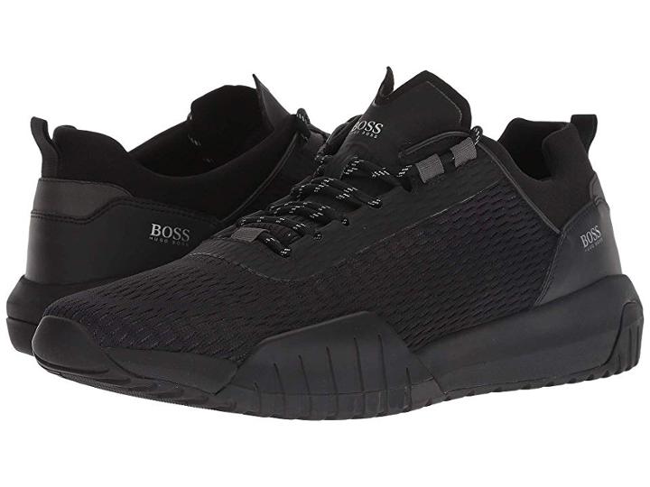 Boss Hugo Boss Storm Running Mesh By Boss Green (black) Men's Shoes