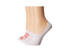 Columbia Pfg Water Stripe Liner Socks 3-pack (white/cherry Blossom) Women's Low Cut Socks Shoes