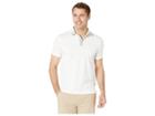 Calvin Klein Short Sleeve Color Block Polo (white) Men's Clothing